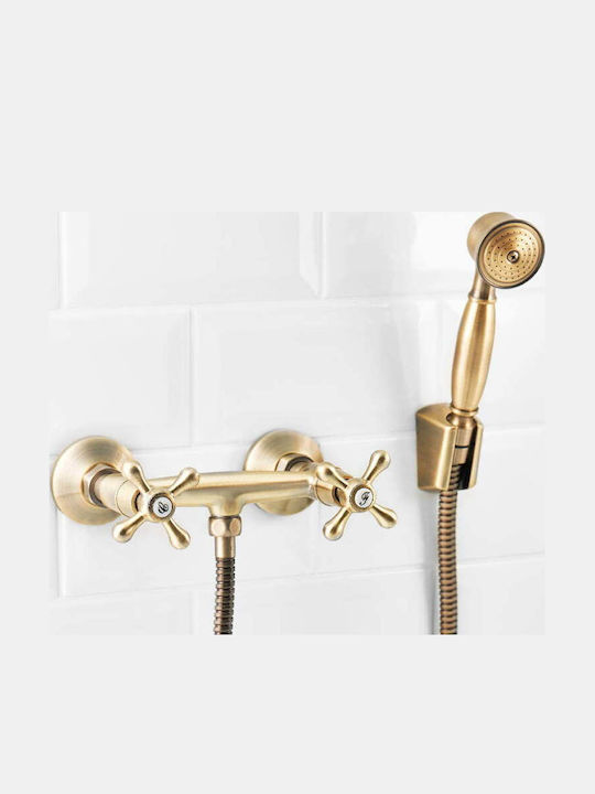 Cercal Baterie Amestecare Dus Set Complet Auriu