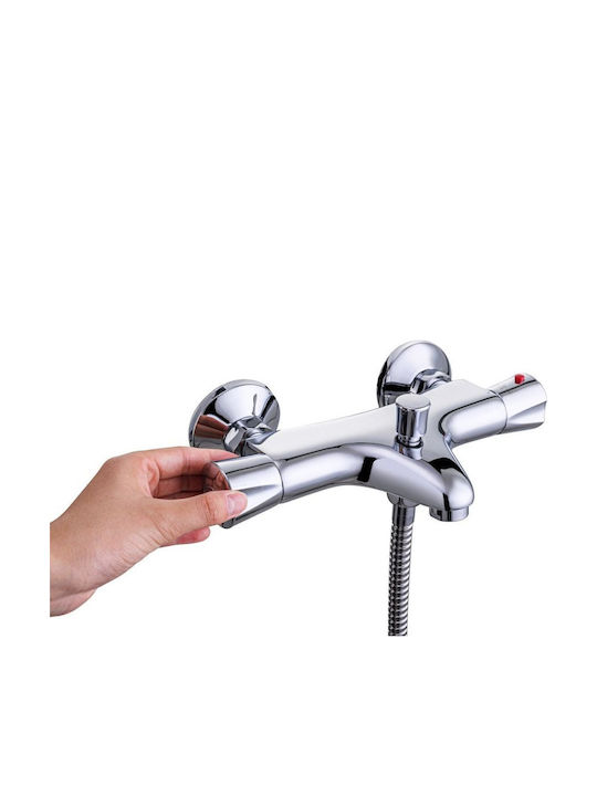 Nerea Baterie Amestecare Pentru Cadă Termostatică Argintie