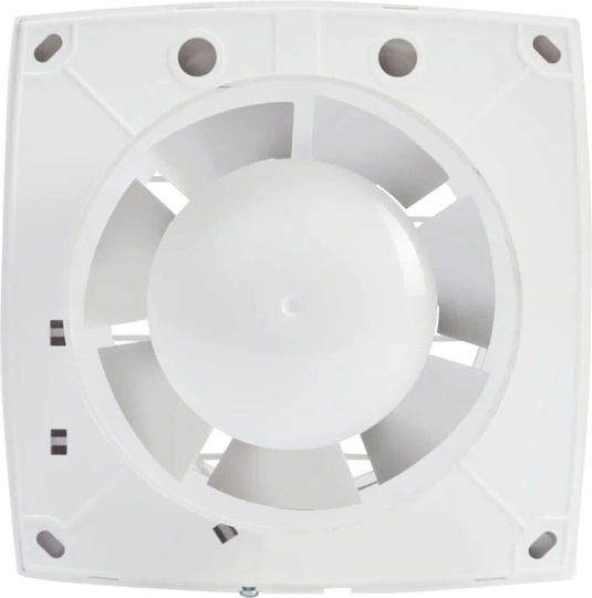 Equation Wall Bathroom Ventilator 100mm White