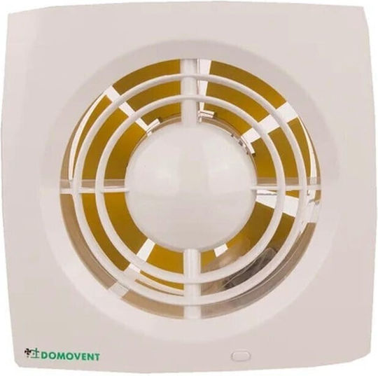 Microlink Επιτοίχιος Εξαεριστήρας Μπάνιου 100mm Λευκός