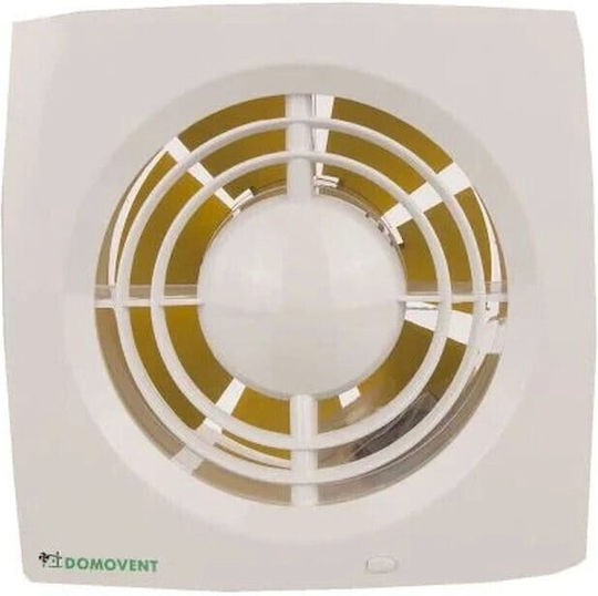 Domovent Fan Επιτοίχιος Εξαεριστήρας Μπάνιου 125mm Μπεζ