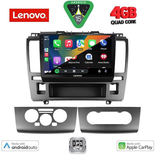 Lenovo Автомобилна Аудио Система за Nissan Tiida 2004-2013 (Bluetooth/USB/Вграден Wi-Fi/GPS/Apple CarPlay/Android Auto) с Touch Screen 9"