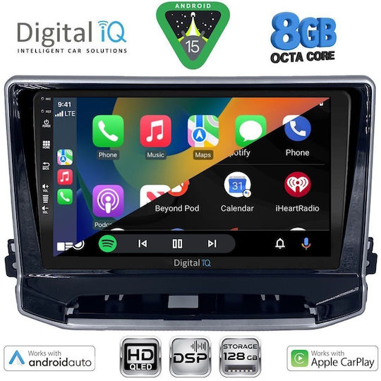 Digital IQ Автомобилна Аудио Система за Jeep Compass 2022-2026 с Clima (Bluetooth/USB/WiFi/GPS/Apple CarPlay/Android Auto) с Touch Screen 10"