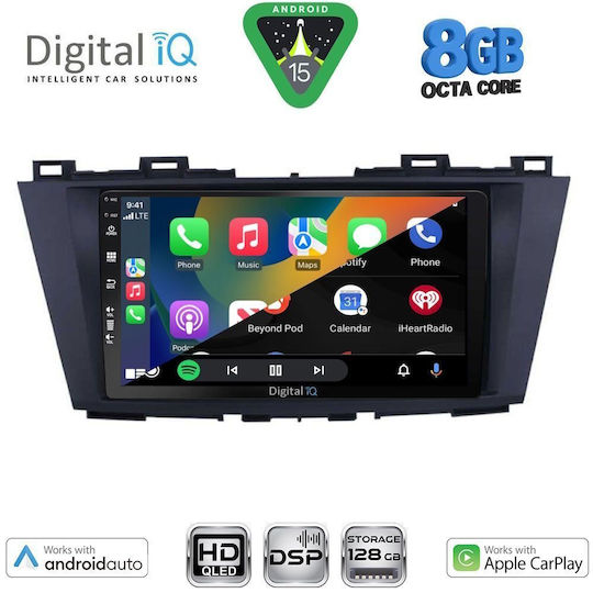Digital IQ Car Audio System for Mazda 5 2011-2020 Bluetooth USB WiFi GPS Apple CarPlay Android Auto with 9" Touch Screen