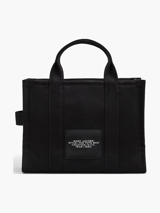 The Canvas Medium Υφασμάτινη Γυναικεία Tote Τσάντα Μαύρη