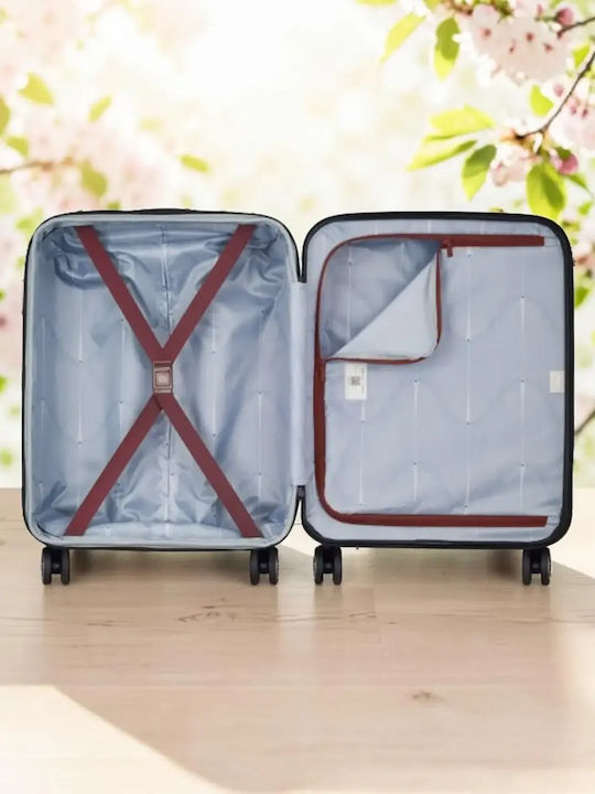 Delsey Meteor Suitcases Hard Burgundy Set 3pcs