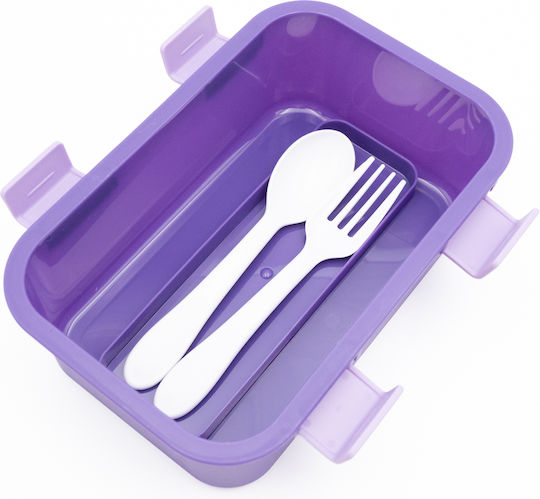 Sidirela Happy Unicorns Edelstahl Kinderlebensmittelbehälter Abendessen-Set Einhörner 0,5 Liter Thermisch Lila