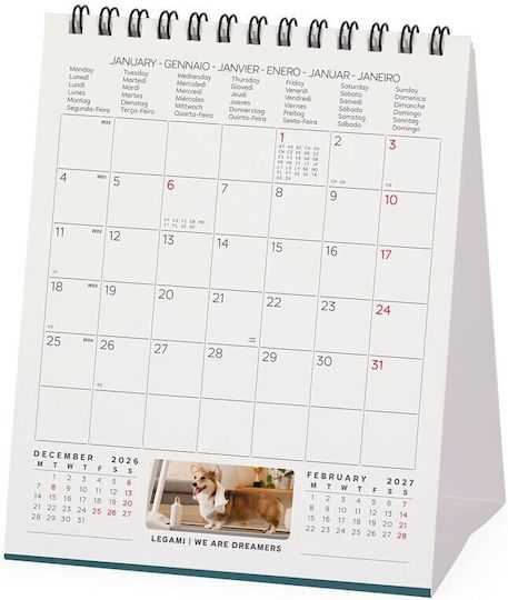 Legami Milano Дневен настолен дневник 12x14.5см