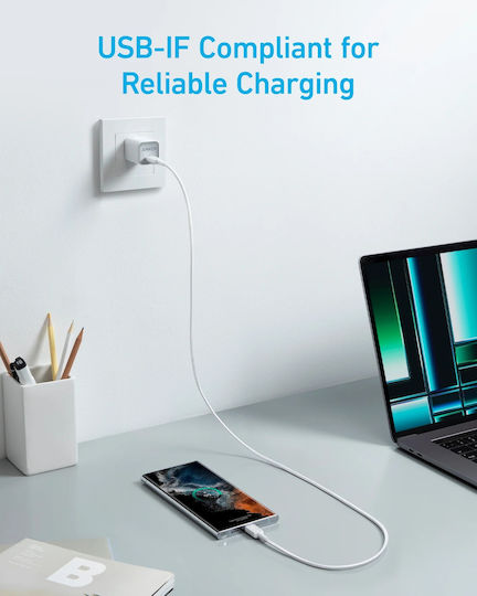 Anker Cable USB-C male - USB-C PD Μαύρο 0.9m A81F5H11