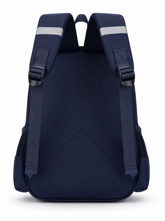 School Backpack For Elementary With Water Bottle Holder Blue 27 x 16 x 30cm