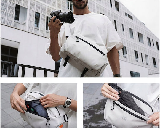 K&F Concept Τσάντα Χιαστή Φωτογραφικής Μηχανής Λευκή