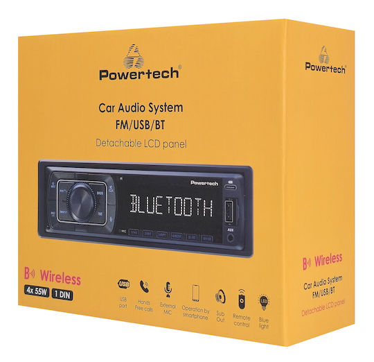 Powertech Auto-Audiosysteme 1 DIN Bluetooth USB AUX