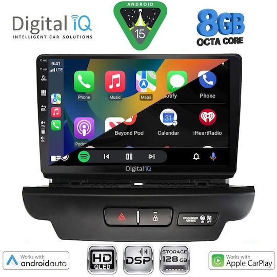 Digital IQ Автомобилна Аудио Система за Kia Ceed / XCeed 2018-2022 (Bluetooth/USB/Wi-Fi/GPS/Apple CarPlay/Android Auto) с Touch Screen 9"