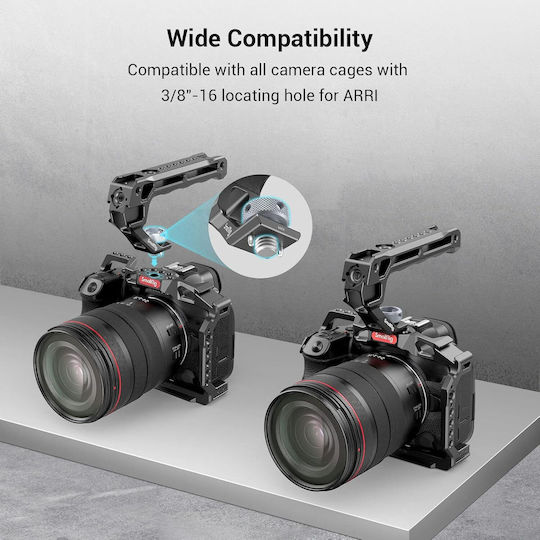 SmallRig 3765 Mâner Superior 3/8-16 Montură Arri 5 Monturi Cold Shoe Aluminiu Filete 1/4 3/8 Inch Pentru Cameră Dslr Mirrorless Rigs Microfon 124g