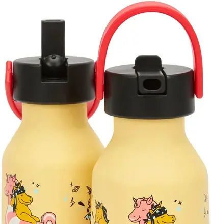 Hello Hossy Kinder Trinkflasche Einhörner Gelbe 350ml