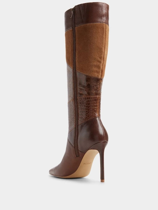 Leder Damenstiefel Braun