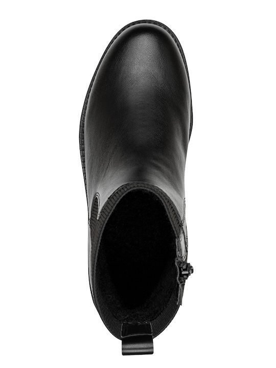 Leather Women's Ankle Boots Black