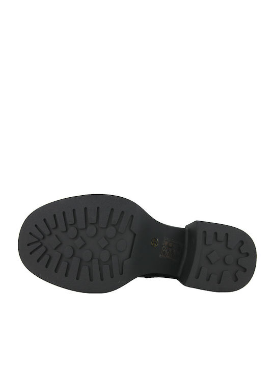 Theres Suede Women's Ankle Boots with Mid Heel Black