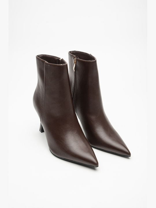 Damen Stiefeletten Braun