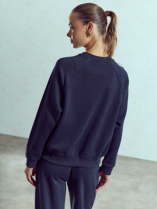 Celestino Women's Sweatshirt Round Neck Dark Blue