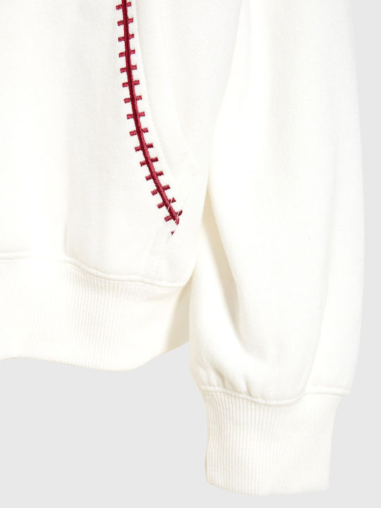 Women's Hooded Sweatshirt White FBL014-116-06-Snow White