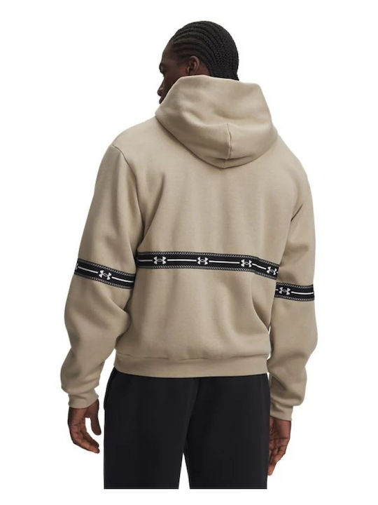 Under Armour Sweatshirt für Herren Beige mit Kapuze Under Armour Sweatshirt für Herren Beige mit Kapuze