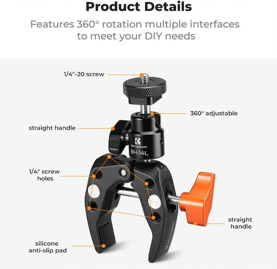 K&F Concept K&F Concept Action-Kamera-Stützbasen Sphichtaer für GoPro