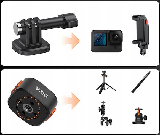 GoPro Action Cameras Mount for GoPro / SJCam / Xiaomi / DJI / Eken / Garmin / Yi / Insta360 / Lamax