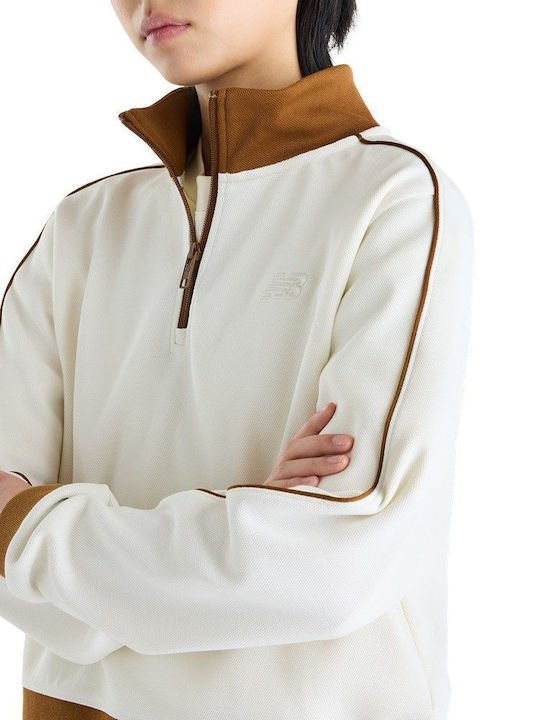 Women's Blouse with Zipper White
