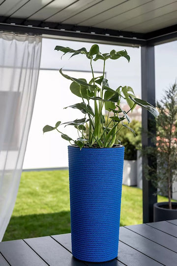 Adoni Bamboo Blue Flower Pot 32x57cm