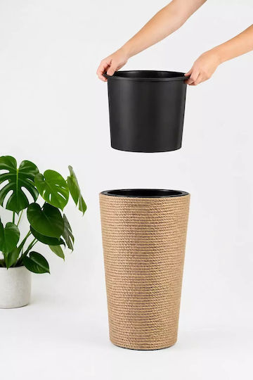 Adoni Plastic Flower Pot Natural 57x32x57cm