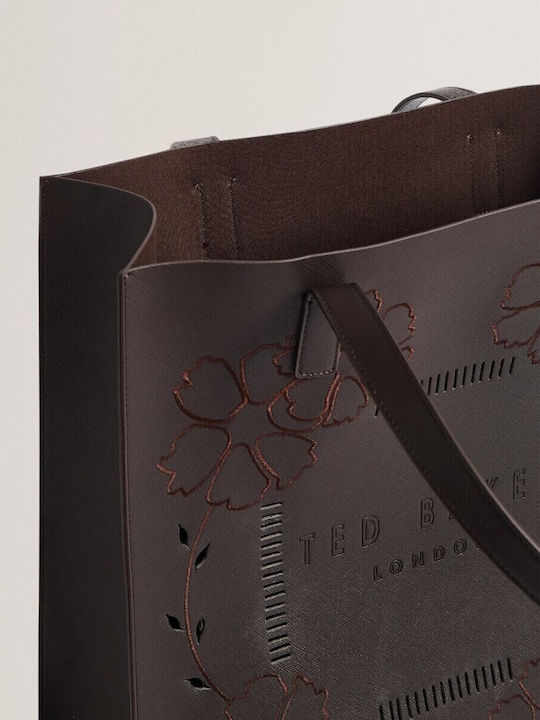 Große Icon Damen Schultertasche Braun