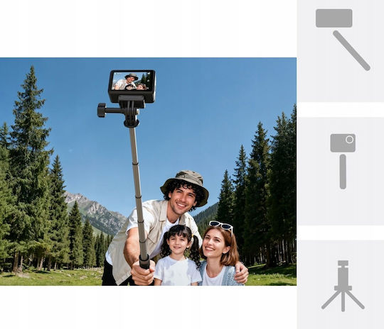 Tripod Selfie Stick Telesin + Remote Control 80m GoPro 13 12 11 10 9 Max Max2 2 S1-css-08 Sb11636