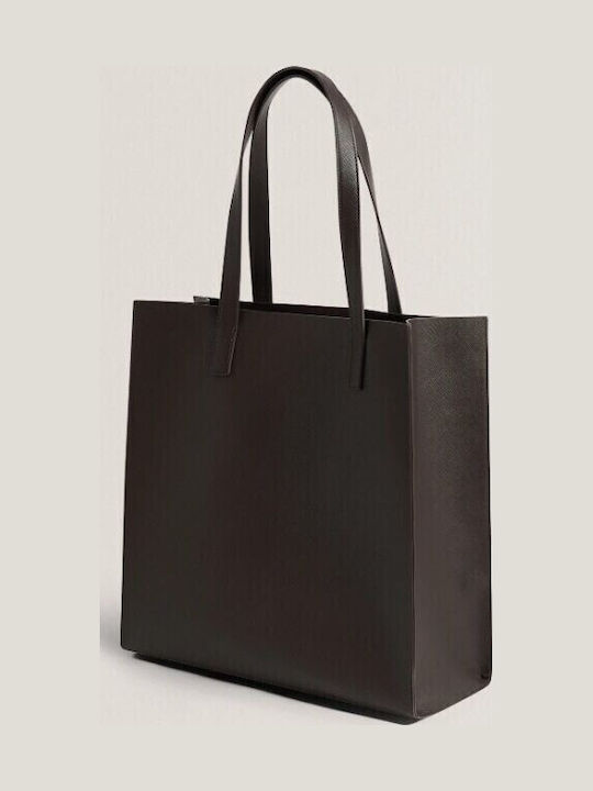 Große Icon Damen Schultertasche Braun