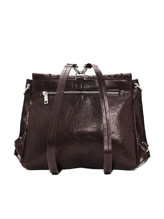 Damentasche Rucksack Schulter Burgundisch