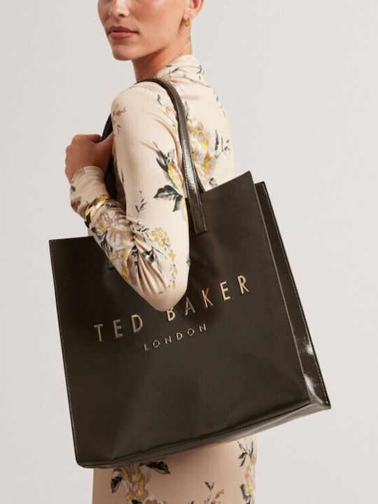 Große Damen-Tote-Tasche Mittelgrau