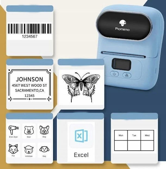 Phomemo Tragbarer Etikettendrucker USB Bluetooth