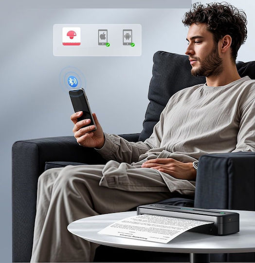 Phomemo Tragbarer Etikettendrucker USB Bluetooth