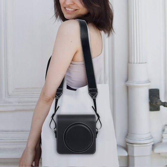 Каишка за врат и рамо Loveinstant + Калъф за камера Fuji Instax Mini 12 40 11 8 9 99 Evo Черен