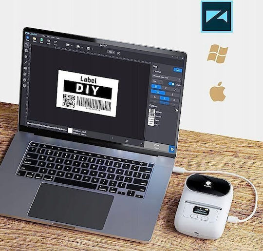 Phomemo Tragbarer Etikettendrucker USB Bluetooth