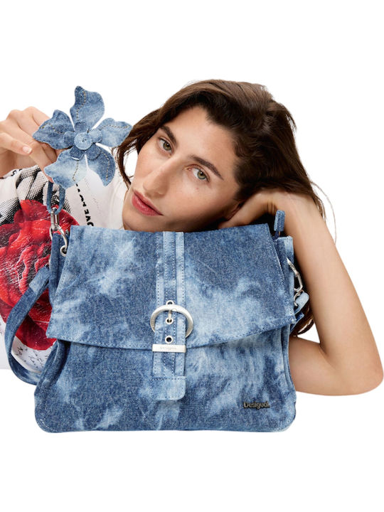 Gestrickte Damen Handtasche Blau