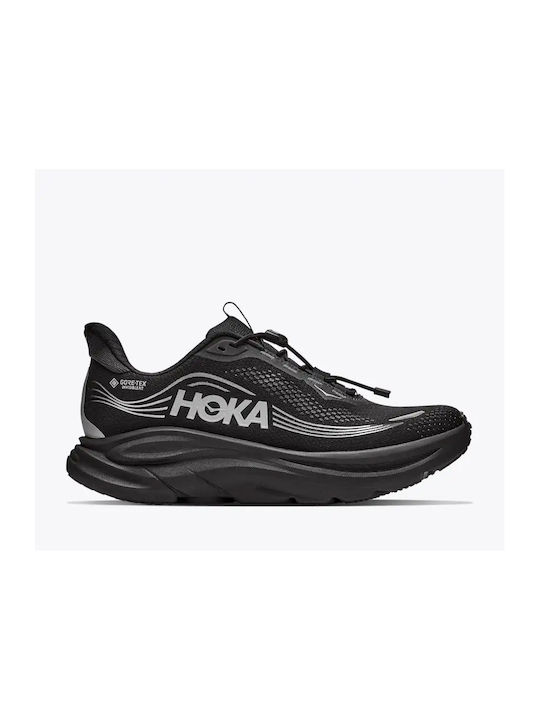 HOKA HOKA Clifton 11 Damen Sportschuhe Laufen Wasserdicht mit Gore-Tex Membrane Schwarz HOKA HOKA Clifton 11 Damen Sportschuhe Laufen Wasserdicht mit Gore-Tex Membrane Schwarz