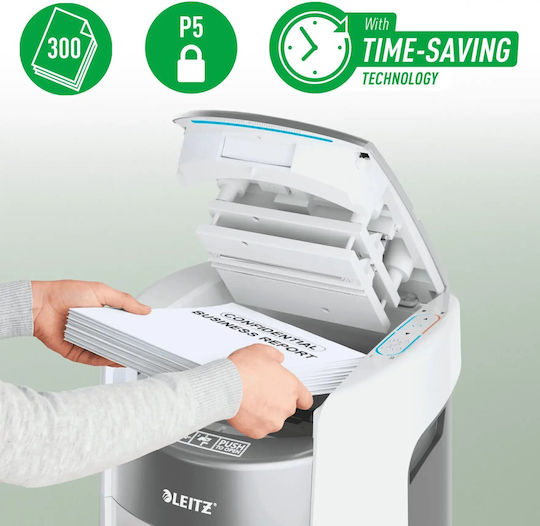 Leitz Document Shredder 300 Sheets with 25lt Bin