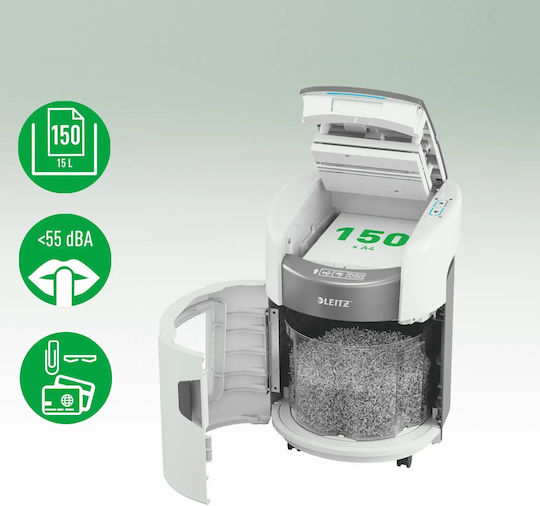 Leitz Καταστροφέας Εγγράφων 150 Φύλλων με Κάδο 15lt