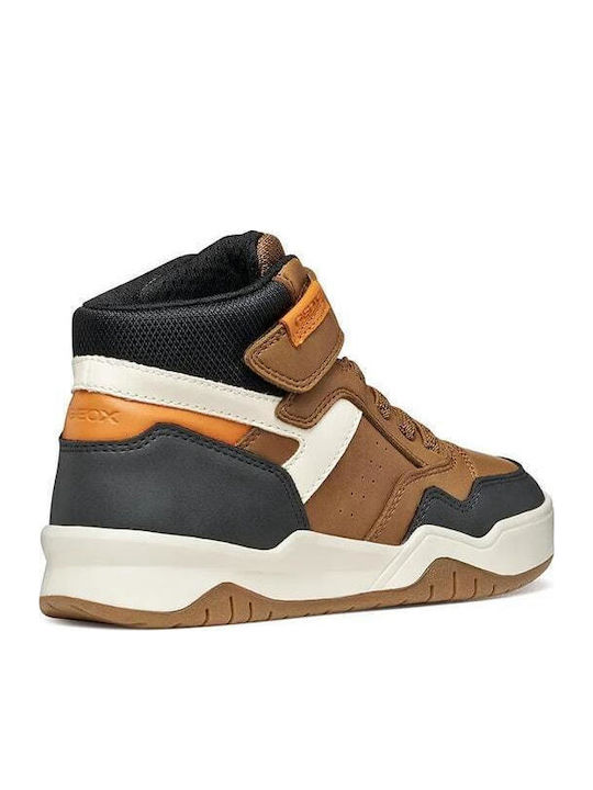 J Perth Kids Sneakers High Anatomic Brown