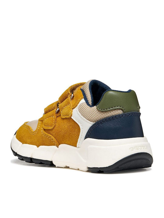 B Flexyper Kids Sneakers Anatomic with Hoop & Loop Closure Yellow
