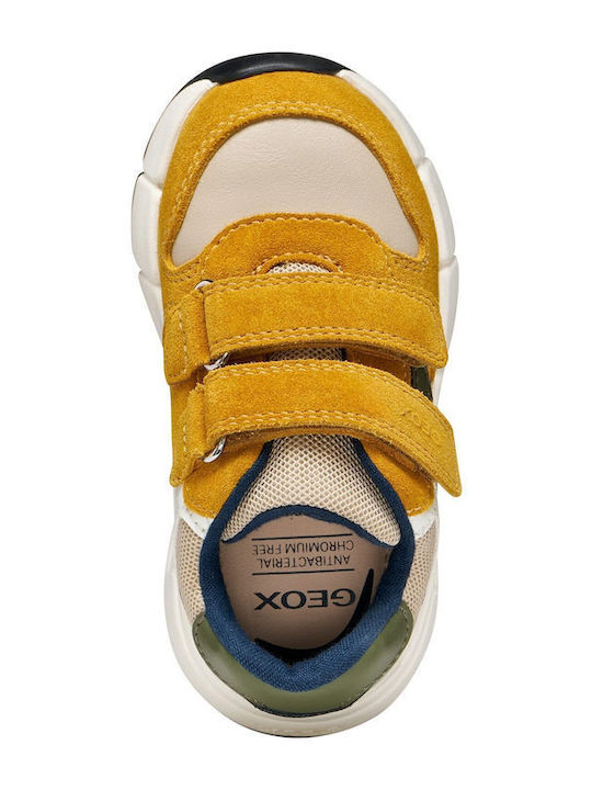 B Flexyper Kids Sneakers Anatomic with Hoop & Loop Closure Yellow