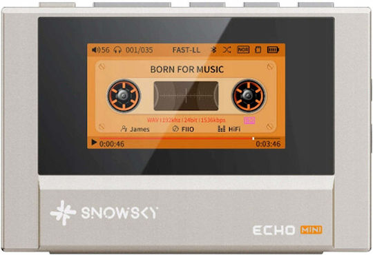 Fiio Snowsky MP3-Spieler 8GB mit IPS-Silber Bildschirm