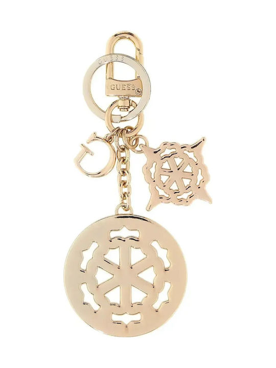 Guess Damen Schlüsselanhänger Keychain Ella Logo Rw7569p6301 Rosa