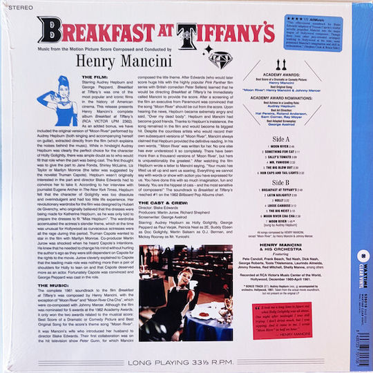 Henry Mancini Breakfast At Tiffany's Vinyl
